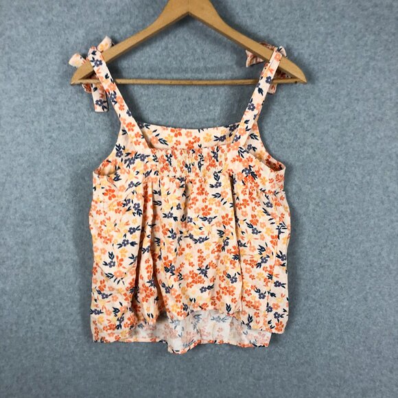 Sonoma Floral Tank Top Tie Shoulder Size Large - Picture 2 of 6